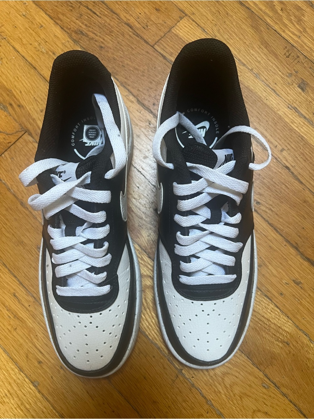 Nike Black and White Low-Cut Sneakers